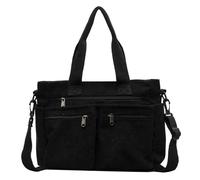 Generico Grand sac en velours côtelé | Sac fourre-tout en velours côtelé | Sac collège avec capacité | Poches pour sacs à bandoulière, sac de voyage, bouteilles, sac à bandoulière pour collège, b,