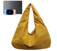 Genérico Grand sac fourre-tout pour femme - Sac fourre-tout texturé pour femme avec poignée - Sac à bandoulière pour ordinateur portable pour téléphones portables et ordinateurs portables, citronier