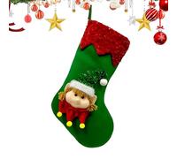 Genérico Grandes chaussettes de Noël | Sac de bonbons réutilisable, décoration de Noël - Pour l'arbre familial, la maison, la cheminée, la fête, les bonbons