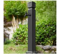 Genérico Grifo de jardín de Acero inoxidable Con Extensor y Pistola rociadora. Conector Para manguera Exterior Con función anticongelante y soporte Para manguera de jardín Para Un USO sencillo.