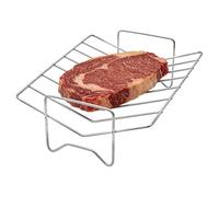 Genérico Grille pour grille en forme de V | Support pour rôtir en acier inoxydable, insert antidérapant pour grille de four pour une cuisson uniforme, solution de préparation