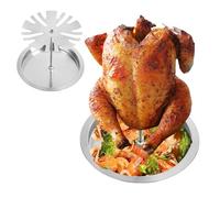 Genérico Grille pour paquets - Grille pour ailes de poulet, support pour cuisses de poulet, support en acier inoxydable, support pour fumoir, four et barbecue au charbon