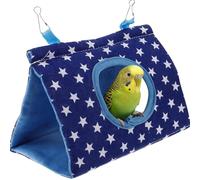 Generico Grotte Pour - Pour petits animaux de 17,5 x 11 x 14 cm, cachette pour perroquets avec design rose, cabane en peluche en coton polyester | Sous-vêtements chauds