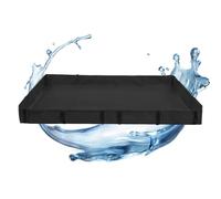 Generico Guinea Pig Cage Liner Washable PVC - Black Soft Waterproof Base Pad 4 Sizes for Small Animals - Reusable Bedding for Rabbits Hamsters Ferrets - Cage Cover Mat