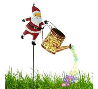 Generico Guirlandes de Noël - Métal Taille Variable | Lampe de Terre d'extérieur avec Père Noël pour jardin, chemin, terrasse, paysage, décoration de vacances