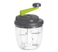 Genérico Hachoir manuel - Coupe-aliments avec récipient | Lame rotative pour légumes, ail, fruits secs et viande | Portable, silencieux, facile à nettoyer | Gadget de cuisine