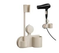 Generico Hair Dryer Holder - 11 x 5,9 x 2,75 pouces Wall Mounted Space Saving Non-Slip Suction Cup Storage Rack, Bathroom Hair Dryer Organizer For Home Apartment Hotel Dorm Shower Toilet Use