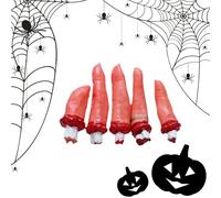 Generico Halloween Fante Hands - Halloween Maled Main Prop, Faux Bras Humain Hand's | Pièces Saignantes de, pour Jardin de Pelouse hanté, Décorations de Jardin