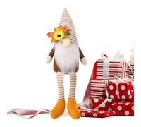 Generico Halloween Plush Gnomes | Bendable Sunflower Dwarf with Dangle Leg | Halloween Gnome Ornaments | for Home Table Household Thanksgiving Christmas Holiday Cafe Family Friends
