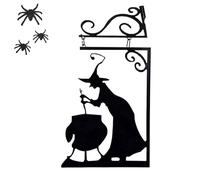 Generico Halloween Silhouette-Youard Décorations-Halloween Silhouette en Métal méchant, Silhouette en Métal | Signe de Silhouette pour pendaison pour la cour, la terrasse