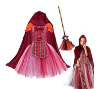 Generico Halloween Witch Costume-look charmant | Costume d'Halloween Hexenkleid- -Hexen, robes de gouttes mignonnes de, ensemble de robes de sorcier créatif pour