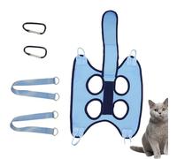 Generico Hamac pour chat pour toilettage, coupe des ongles, sûr pour le toilettage du chien, respirant, avec sangle de sécurité sûre pour chiens et chats