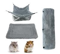 Genérico Hamac pour furets et hamsters - En peluche avec grotte | Hamac pour petits animaux de compagnie - pour dormir, se reposer et jouer en cage pendant l'hiver