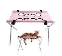Generico Hamac pour Toilettage Chiens - Compact Petit, Lightweight, Stylish, Harnais Anti-évasion, Chats 8 Trous Salle de bain, Chiots Chatons Ménage Nettoyage | Multipurpose Outdoor Indoor Utility