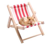 Generico Hamster Lounger Bed - Small Animal Chair | Pet Lounger Furniture For Hamsters, Chinchillas, Squirrels, And Gerbils, Chair For Resting, Playing, And Sleeping In Cages Or Balconies