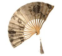 Genérico Hand Fan Foldable, Vintage Folding Fan, Clacking Handheld Cooling Tool, Lightweight Travel Accessory for Summer, Wedding, Party, Festivals, Concerts, Outdoor Use, 36 x 20 cm