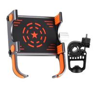 Generico Handlebar Cell Phone Holder - Phone Holder For Bike | Orange Motorcycle Cellphone Mount | High-Speed Smartphone Cradle, Adjustable 360 Degree Rotation For Most Smartphones