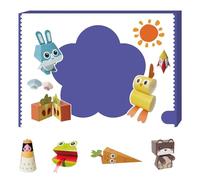 Genérico Handmade 3D Paper Art Book, Paper Craft Kit, Educational Craft Project Set For Teens Beginners Enthusiasts Classroom School Home Girls Boys Education Supporters