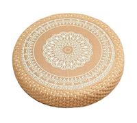 Genérico Handwoven Meditation Cushion Coussin de yoga rond | Stable Soft Floor Seat for Comfort, Fireplace, Yoga Studio, Living Room, Meditation and Daily Relaxation Practice