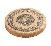 Genérico Handwoven Meditation Cushion Coussin de yoga rond | Stable Soft Floor Seat for Comfort, Fireplace, Yoga Studio, Living Room, Meditation and Daily Relaxation Practice