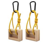 Generico Hangboard Rock Climbing - 1 paire en bois pour doigts - Climbing Fingerboard, for Enhances Grip Strength Indoor Outdoor Doorway Climbers Tree Hand Playground