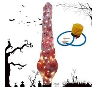 Generico Hanging Corpse Prop - Large 58,5 pouces Dead Body Bag, Horror Haunted Decoration | Creepy Realistic Display for Outdoor Porch, Indoor House Party Fright Setup