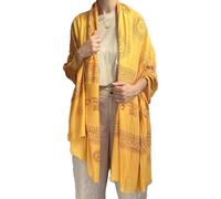 Generico Hare Rama Hare Rama Hare Krishna Écharpe de méditation unisexe Hippie et Boho Hindu, jaune, Taille Unique