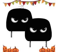 Genérico Headrest Covers For Cars | Funny Halloween Head Rest Covers with Big Eyes | Seasonal Decor For Fall Trick Party Trave Holiday Commuting Holiday Driving Travel