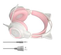 Generico Headset With Wire - Casque audio stéréo filaire pour chat oreille, bruit isolant musique casque | PC Game Playing Wired Headphones for Music Listening Phone Calls Studying