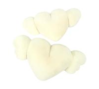 Generico Heart Angel Wing-Pillow, Coussin de voiture coeur en peluche | Accepter des coussins de voiture confortables pour chambres, voitures, hôtels, chambre à coucher