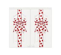 Generico Heart Bows - 200 cm Heart Valentines Day Decoration, Kitchen Cabinet Ribbons Decorative Bows - for Party Kitchen Door Wall Window Office Apartment78.74x2.36x0.04 Inches Farmhouse Restaurant