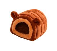 Generico Hedgehog Bed Cave - Warm Plush Nesting House, Snug Fleece