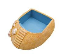 Generico Hermit Crab Pool, Beach Style Hermit Crab Bowl, Reptile Water Food Dish, Resin Bathing Pool for Hermit Crabs, Resin Water Food Dish Bathing Pool, Reptile Ramp Bow Basking Stage