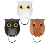 Generico Hibou Porte-clés magnétique mural - Porte-clés créatif avec yeux qui s'ouvrent et se ferment, en ABS robuste, 3 couleurs disponibles