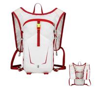 Genérico Hiking Backpack, polyvalent Reflective Support, Ergonomic Gear with Foldable Build, Lightweight Nylon Carrier, Outdoor Pack with Style, Cycling Bag for Men Women, blanc, Consulte la