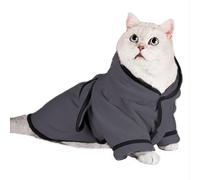 Generico Hooded Cat Bathrobe, Fast Drying Dogrobe, Super Absorbent Towels, Pet Drying Towels, Dog Bathrobe Clothes, Warm Dog Robe, Large Dog Robe, Cat Bathrobe Towel for Small Medium Large Dogs Cats