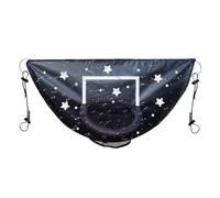 Genérico Hoop de basket-ball de Trampoline - Anneau de basketball réglable | Balle réutilisable | Jumping Bed Kids Bask Ball pour poteau droit et incurvé