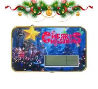 Generico Horloge de Noël Père Noël - Horloge numérique de bureau avec date et température renne de Santa - décoration pour la gestion de la chambre à coucher, cuisine, salon, salle de classe