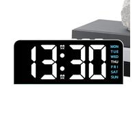 Genérico Horloge LED, température date lumière ambiante | réveils numériques pour chambres - pour intérieur extérieur, maison, chambre, salon, bureau enfants