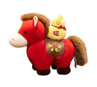 Genérico Horse Peluche - 18 cm Chinese Design Stuffed Animal Doll | Soft Horse Stuffed Toy Doll, Mignon Animal Lush For Kids and Collectors | For Boys Girls Kids New Year Gift Decoration Use