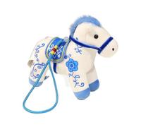 Generico Horse Plush - Peluche douce de collection bleue et blanche, jouet en peluche pour la nouvelle année, design câlin | jouet pour enfants, garçons, filles, enfants, adolescents, jeune