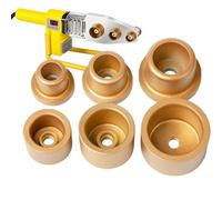 Generico Hot Melt Die Head Welding, Non Stick Anti-Blocking Welder Accessoires, 3 Pieces Metal Tube Die Head, Heavy Duty for Pipeline Bonding Home Plumber Tool