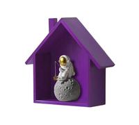 Generico House Shaped Box, 25x8x24cm Rustic Wooden House-Shaped Wall Storage, Multi-Functional Design Farmhouse Home Sign, Charming Small Nursery Shelf Decor For Kid's Room, Wedding, Living Room