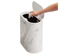 Generico Housse de bain ABS 29,5 x 29 x 16 cm, convient pour la cuisine et le bureau, le design compact économise de l'espace, fermeture de sécurité sur le couvercle scellé avec anneau non slip |