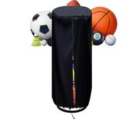 Generico Housse de protection pour rack de ballons pour support vertical | Housse anti-poussière Oxford pour support de basketball mural extérieur pour maison, intérieur, garage, cave, sport, football