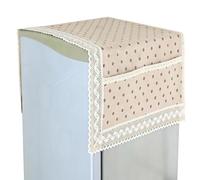 Generico Housse de protection pour réfrigérateur en coton et lin lavable | Couvre-réfrigérateur Top anti-poussière pour maison, cuisine, extérieur, four, bureau, garage, buanderie