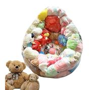 Generico Housse pour Puff,Doublure transparente pour peluche - Organisateur de siège confortable pour jouets Appartement Chambre Adolescent