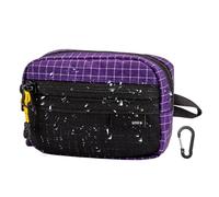 Genérico Housse pour sangle d'épaule - Imperméable portable avec boucle - Petit sac de camping avec fermeture éclair | pour pièces clés, voyage, camping, randonnée en plein air, pourpre, Voir la