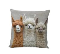 Generico Housses de coussin décoratives 45 x 45 cm protection contre flanelle, couvertures d'oreillers | Taies d'oreiller carrées style campagne | Pour chambres, salon, chaise, canapé,