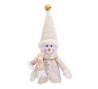 Genérico Housses pour bouteilles de vin Motif poupée de Noël | Bouchon pour bouteille de bière | Housse réutilisable pour fêtes de Noël et célébrations sur la table, Modèle de bonhomme de neige